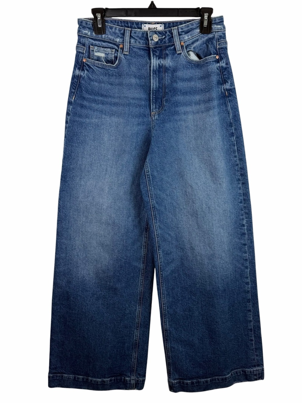 Paige | Harper Wide Leg Ankle Jeans in Familia